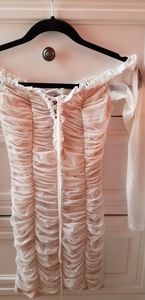 Cinched Off-Shoulder Dress